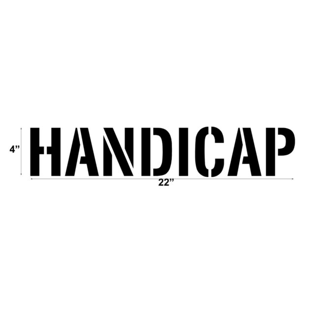 HANDICAP Word Stencil