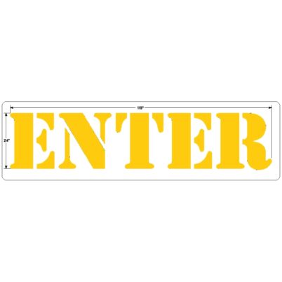 Burger King 24 Inch ENTER Stencil
