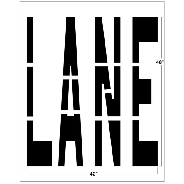 Federal LANE Stencil
