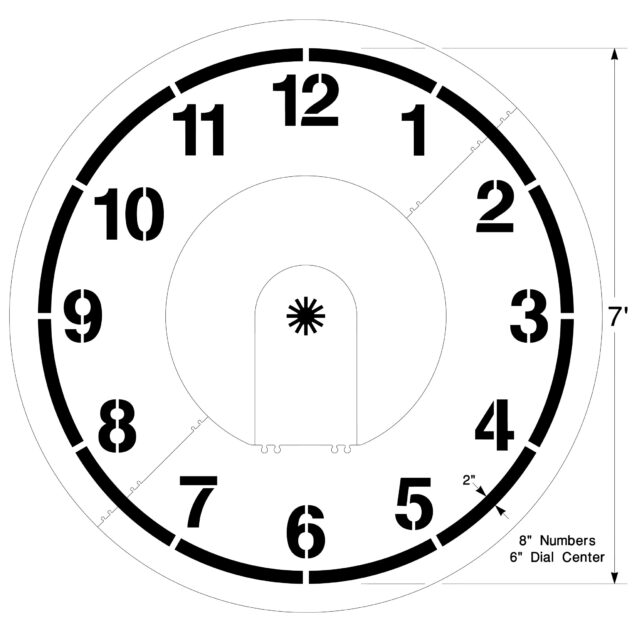 Clock Stencil