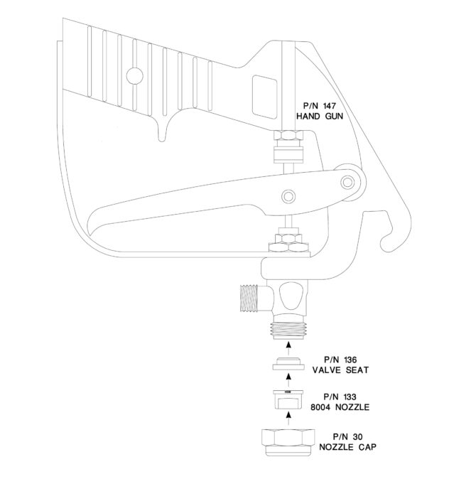 Spray Gun Assembly for EcoLiner II & SP - Image 2