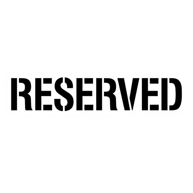 RESERVED Stencil
