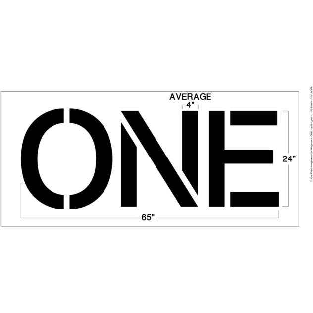 Walgreens 24 Inch ONE Stencil