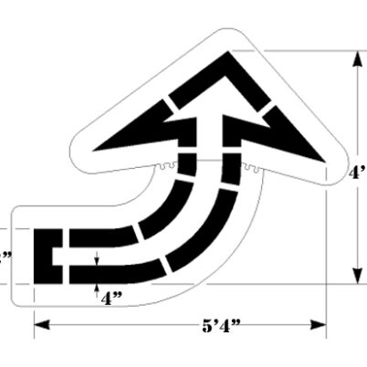 Walmart Open Curve Arrow
