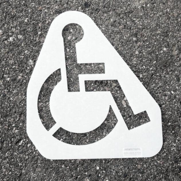 Handicap Symbol Stencil 1/8" PolyTough Lifetime Warranty - Image 2
