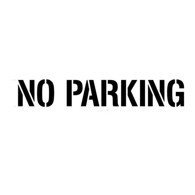 NO PARKING Stencil