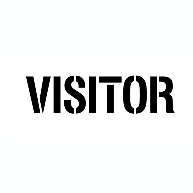 VISITOR Stencil