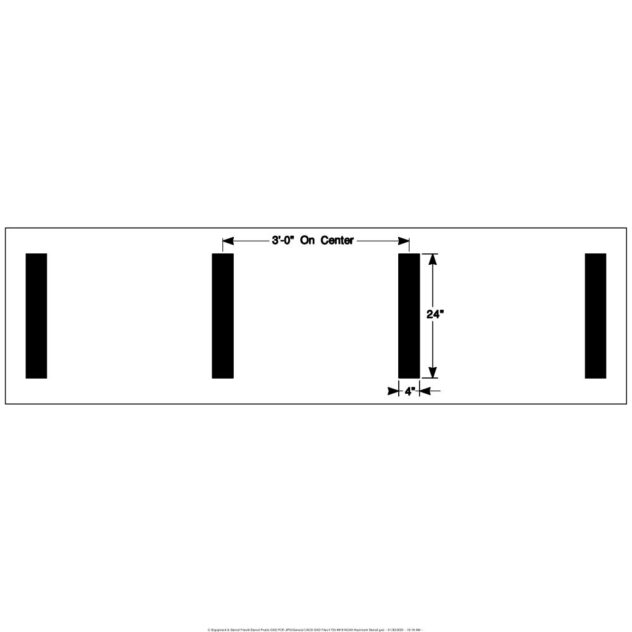 NCAA Hash Mark Football Field Stencil