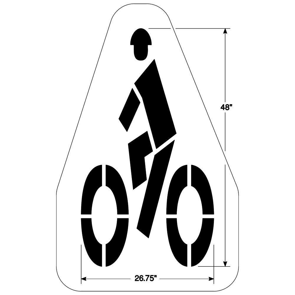 Federal Bike with Helmet Symbol Stencil - Image 2