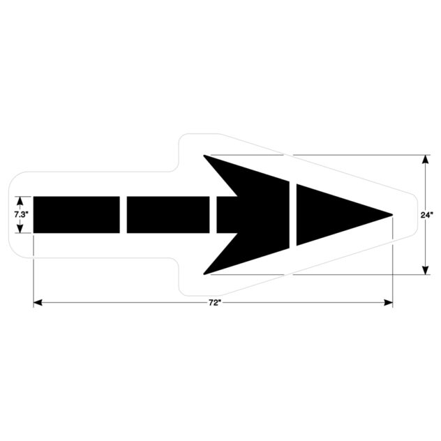 Straight Arrow Stencil - Image 2