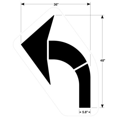 Curved Arrow Stencils
