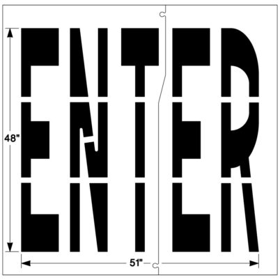Federal ENTER Stencil