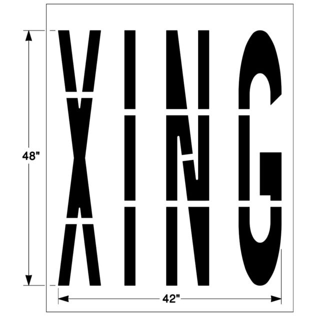 Federal XING Stencil