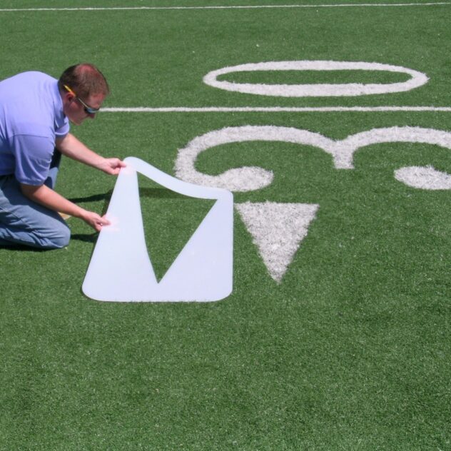 football field number stencils fit