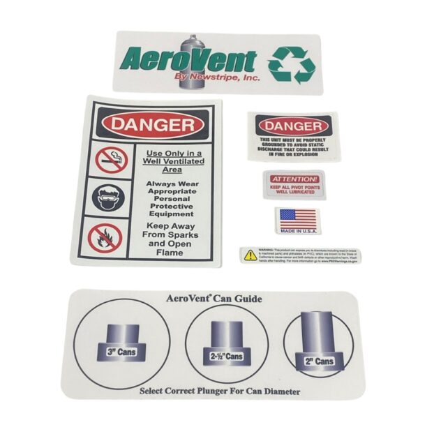 Decal Kit for AeroVent Standard & 1X