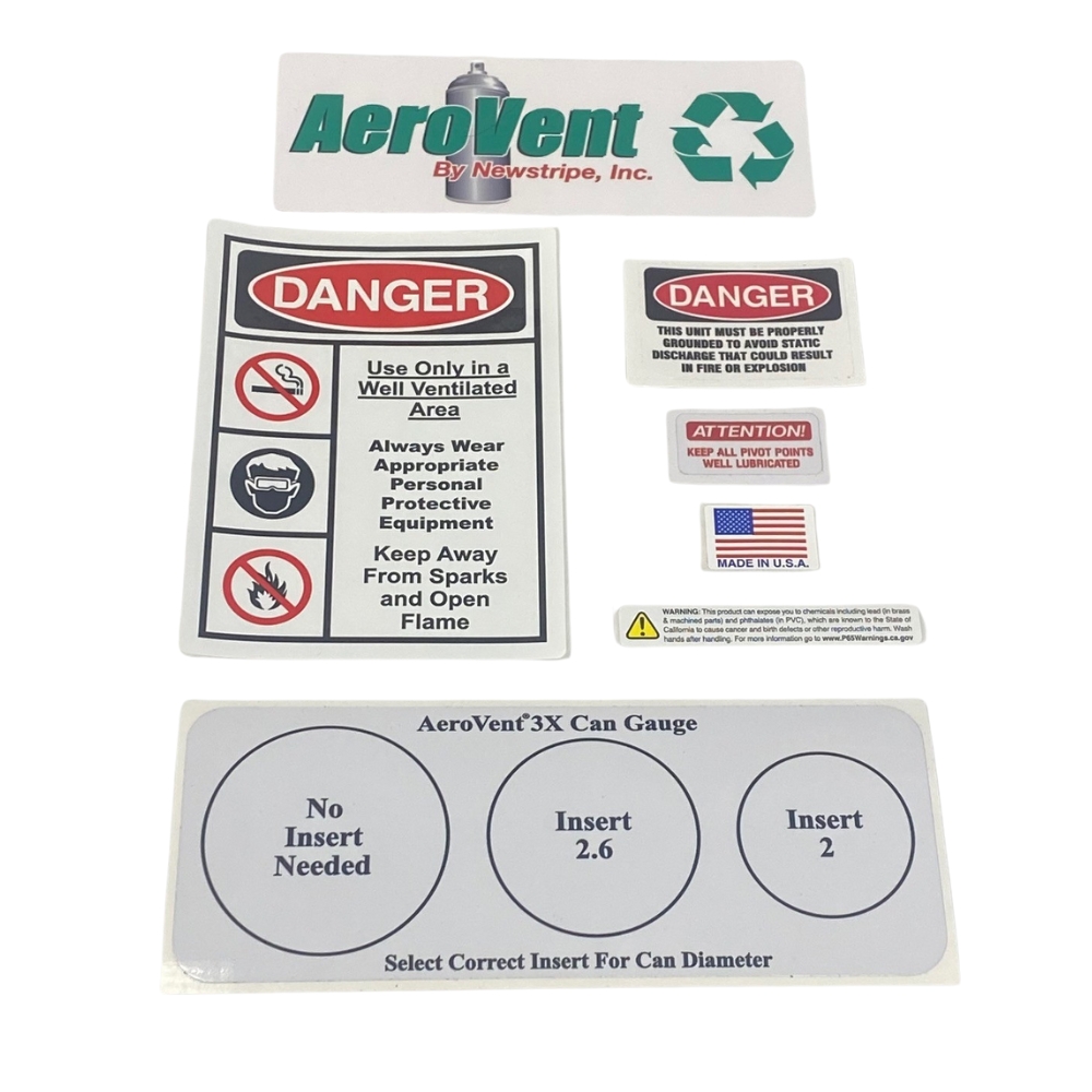 Decal Kit for AeroVent 3X