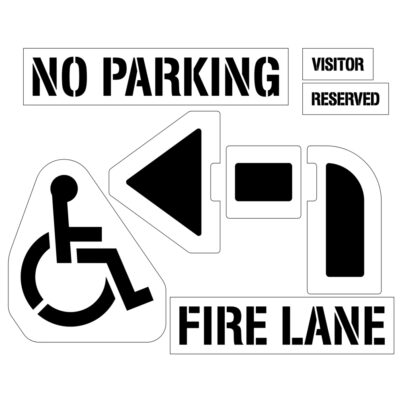Parking Lot Starter Stencil Kit