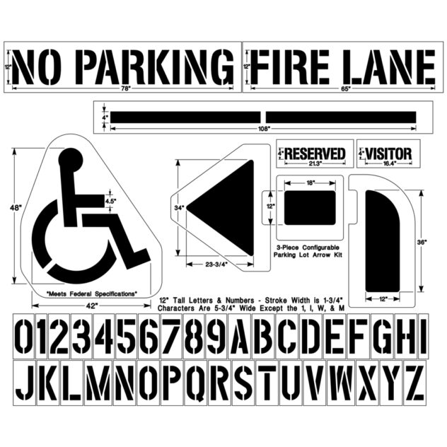 Parking Lot Pro Stencil Kit - Image 2
