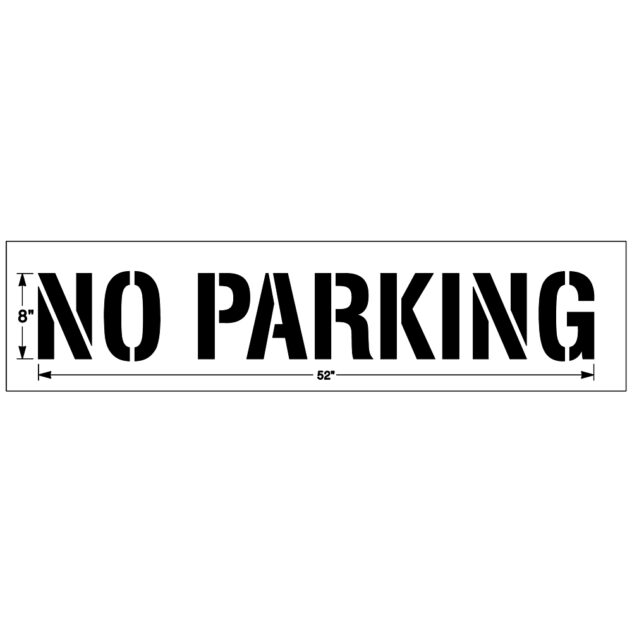 NO PARKING Stencil - Image 4
