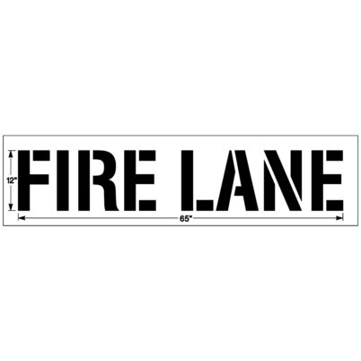 FIRE LANE Stencil