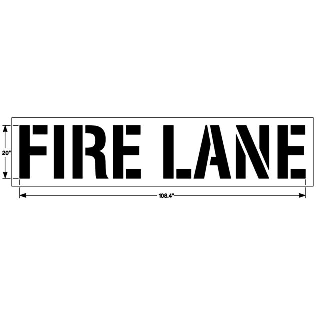 FIRE LANE Stencil - Image 7