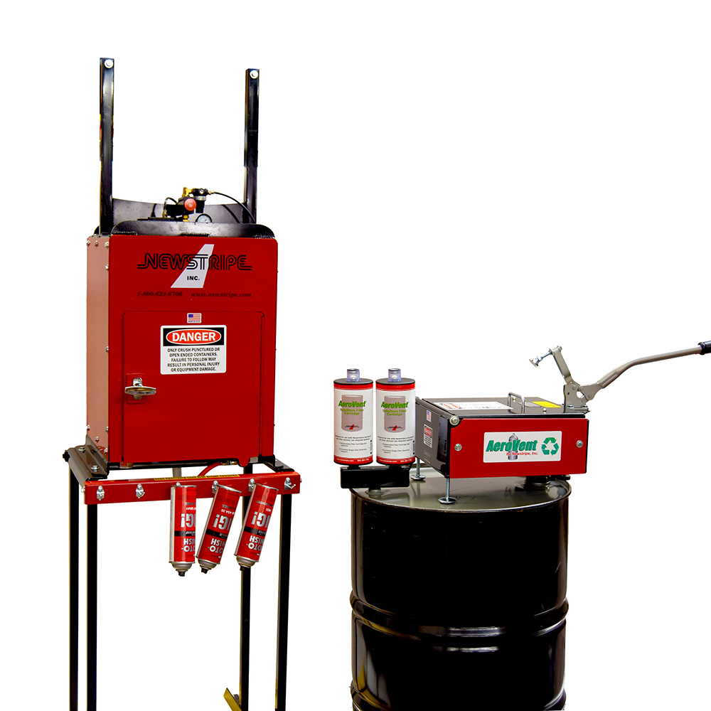 aerovent crush 3x aerosol can disposal system