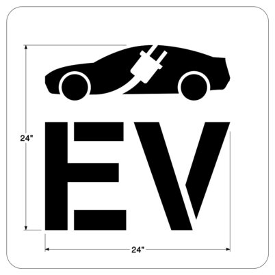 Electric vehicle charging station sign
