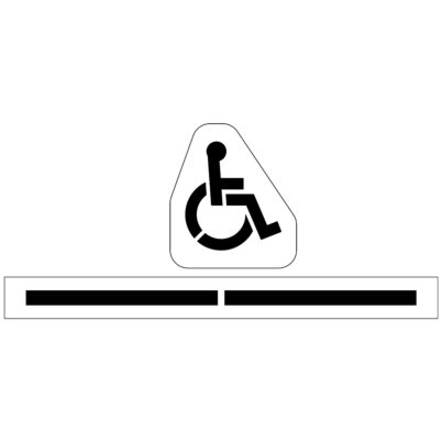 Handicap & Line Stencil Combo Kit