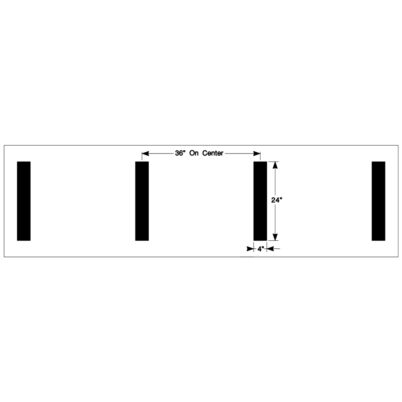 NCAA Hash Mark Football Field Stencil