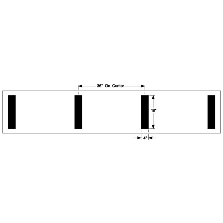 Hash Mark Football Field Stencil - Newstripe