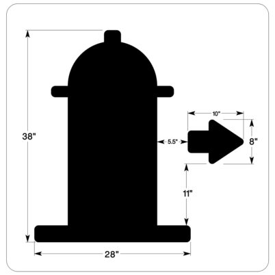Fire Hydrant Symbol Stencil