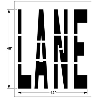 Federal LANE Stencil