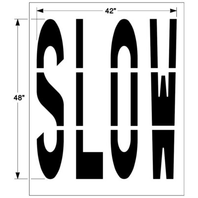 Federal SLOW Stencil