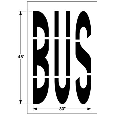 Federal BUS Stencil