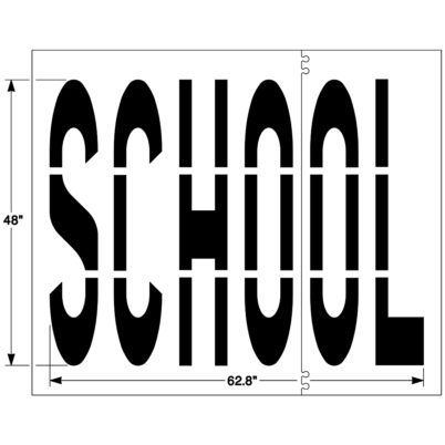 Federal SCHOOL Stencil